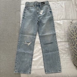 Express straight ankle high rise jeans